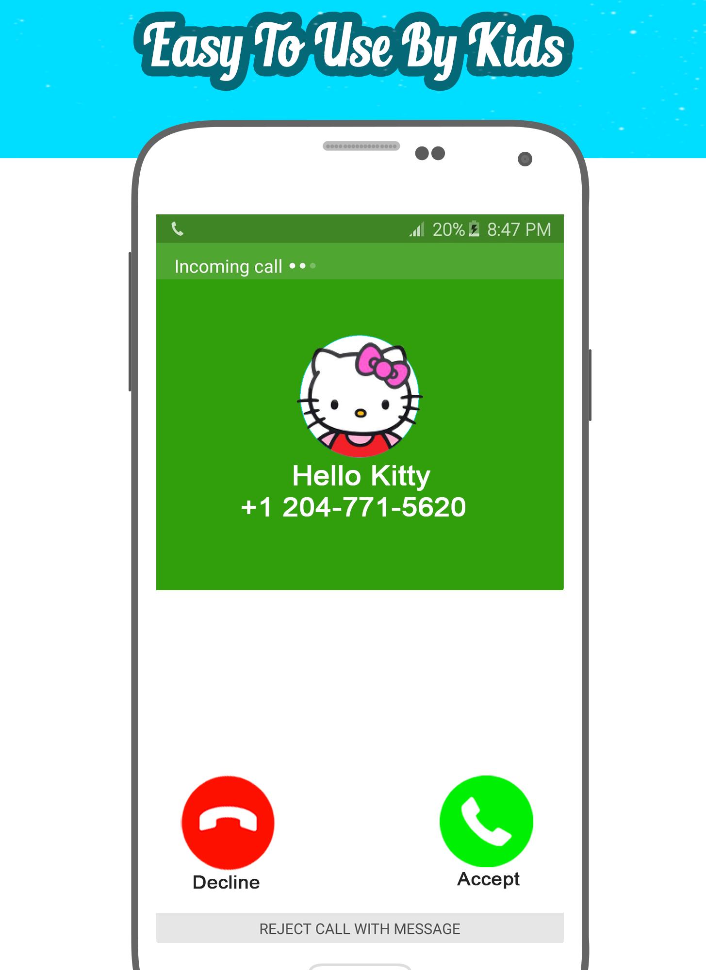 Buiten verkiezing Leuk vinden Call From Hello Kitty APK voor Android Download