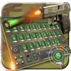 Army Gun Bullet Keyboard