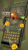 Army Gun Bullet Keyboard capture d'écran 2