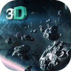 Asteroids 3D Live Wallpaper icône