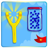 Menembak Botol : Ketapel