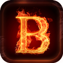 Fire Text Name Art 3D - Fire Photo Frames-APK