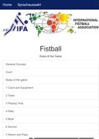 IFA Fistball Rules poster