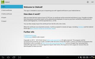 CAdroid স্ক্রিনশট 2