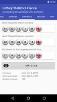 Lottery Statistics France capture d'écran 1