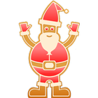 Gingerbread Santa icône