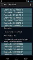 PS4 Error Guide Affiche