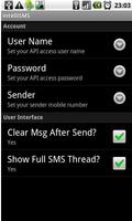 intelliSMS - Exetel SMS captura de pantalla 1