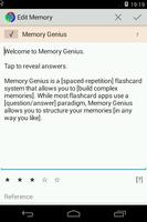 برنامه‌نما Memory Genius عکس از صفحه