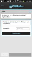 e-Ticket Lead Capture App পোস্টার