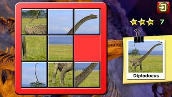 Kids Dinosaur Rex Slide Puzzle اسکرین شاٹ 1