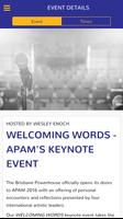 برنامه‌نما APAM 2016 عکس از صفحه