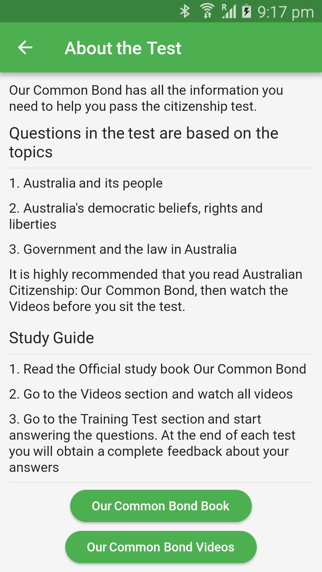 Australian Test for Android - APK