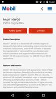 Mobil Oils Product Guide capture d'écran 2
