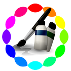 Coloring pictures icon