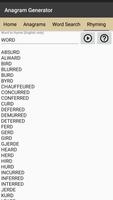 Anagram Generator syot layar 2