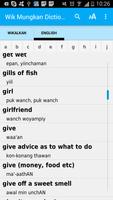Wik Mungkan Dictionary ảnh chụp màn hình 1