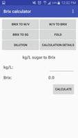 Brix calculator capture d'écran 1