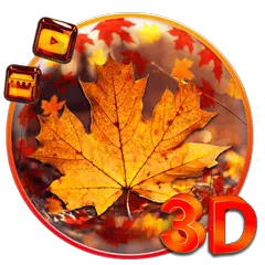 Descargar APK de 3d Glass Tech Leaf Theme
