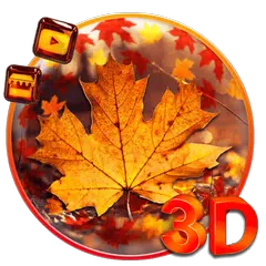 3d Glass Tech Leaf Theme