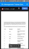 1 Schermata Coal India Limited MT Previous Paper PDF Download