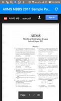 Previous Year AIIMS MBBS Entrance Questions Papers screenshot 3