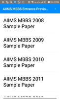Previous Year AIIMS MBBS Entrance Questions Papers poster