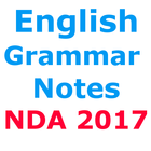 NDA 2017 अंग्रेज़ी व्याकरण  Notes أيقونة