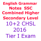 SSC Combined 12th CHSL Tier अंग्रेज़ी व्याकरण Note آئیکن