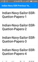 Indian Navy SSR Previous Year Question Papers Affiche