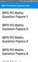 Previous Year IBPS PO Math  Questions Papers poster