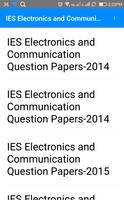IES Electrical Communication Questions Papers ポスター