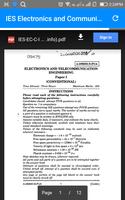 IES Electrical Communication Questions Papers capture d'écran 1