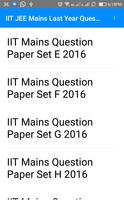 IIT Mains Previous Year Questions Papers capture d'écran 3