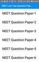 Previous Year NEET Questions Papers plakat