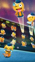 Aurora 3D Theme&Emoji Keyboard スクリーンショット 1