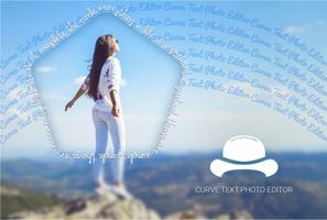 Curve Text Photo Editor poster