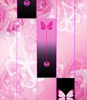 Pink Butterfly Piano Tiles Affiche