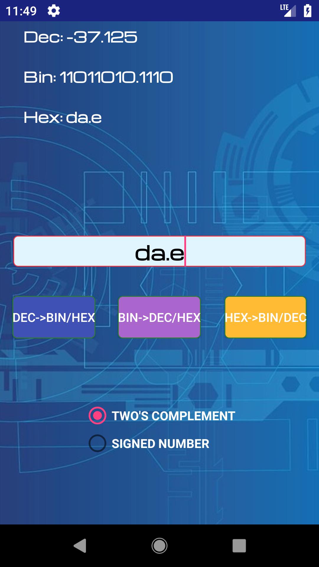 Two's Complement Converter APK for Android Download