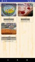 Birthday Party Recipes Affiche