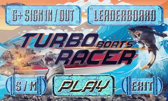 Boat Games - Turbo Boats Racer Plakat