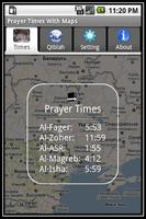Prayer Times With Google Maps Affiche