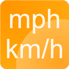 Speedometer km/h - mph Simple أيقونة