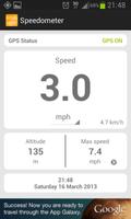 Simple speedometer km/h - mph Affiche