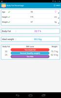 Body Fat % Calculator capture d'écran 3