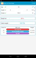 Body Fat % Calculator capture d'écran 2