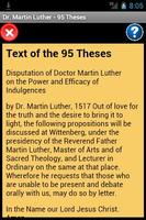 Martin Luther 95 Theses Reader Affiche