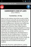 Hammurabi's Code Reader Affiche