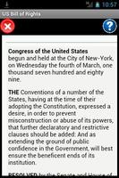 US Bill of Rights Reader الملصق