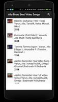 Alia Bhatt Best Video Songs capture d'écran 1